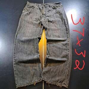 Sean John Baggy Ash Black Wide Leg Jeans